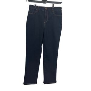 Gloria Vanderbilt Womens Size 8 Dark Wash Cotton Blend Denim Blue Jeans